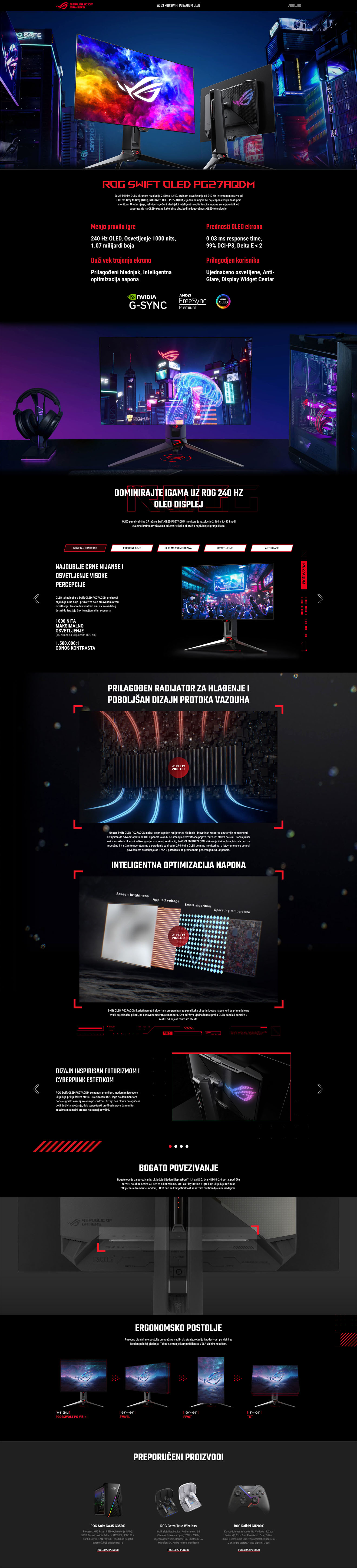 Asus ROG gaming monitor